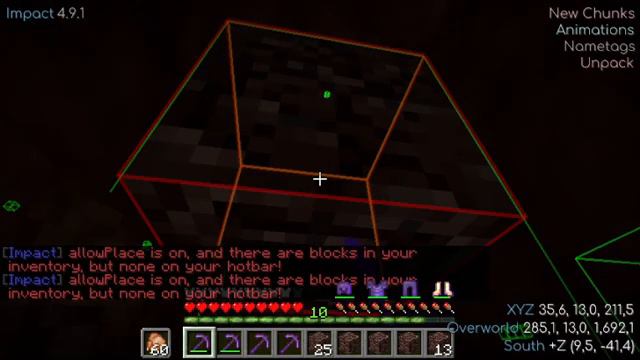 Bot para minar Netherite (Prueba lag) смотреть онлайн