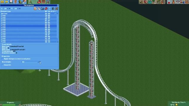 Git gud at OpenRCT2 #21: Making a realistic Air Powered Vertical Coaster! смотреть онлайн