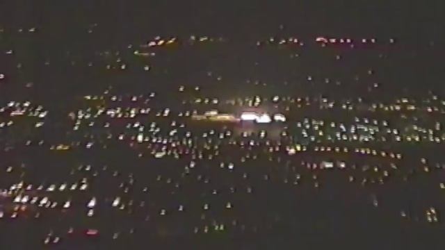 WTC RARE Night Video, On The Top Of The World Trade Center Roof In The Dark
