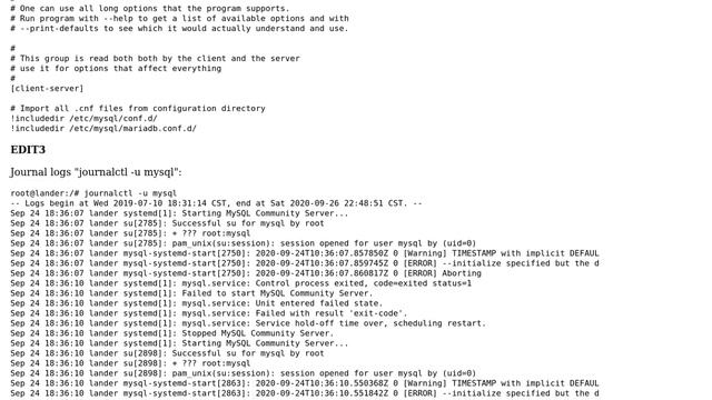 DevOps & SysAdmins: Unable to start mysql server on linux Debian 9 смотреть онлайн