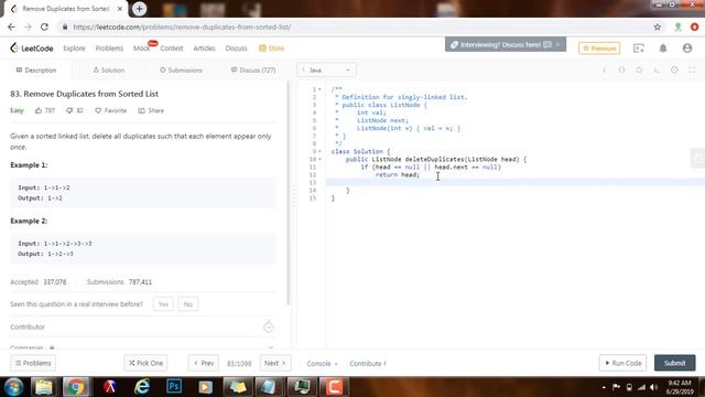 Coding Interview Tutorial 91 - Remove Duplicates from Sorted List Recursively [LeetCode] смотреть онлайн