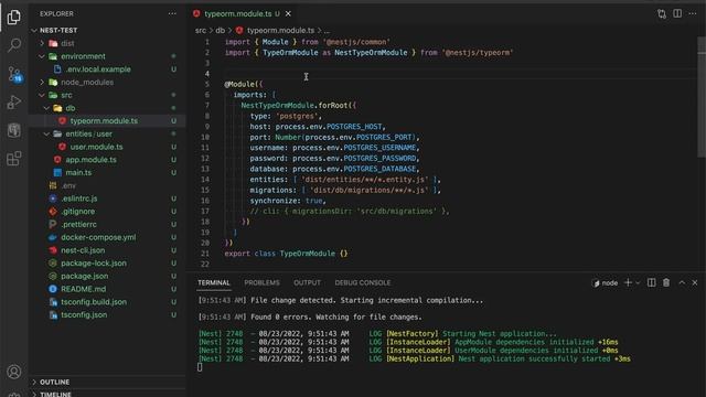 Курс NestJS (#2): настройка Docker, подключение к БД, создаём сущность User смотреть онлайн