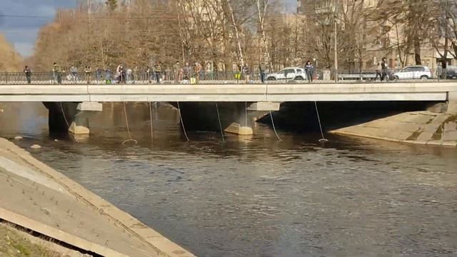 Рыба, корюшка в Питере. Ловля рыбы. смотреть онлайн