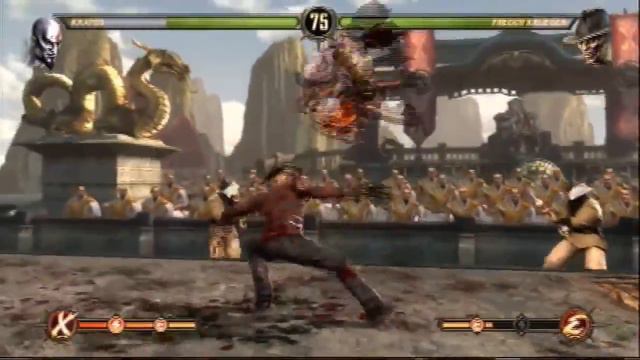 Mortal Kombat 9 Kratos VS Freddy Krueger смотреть онлайн