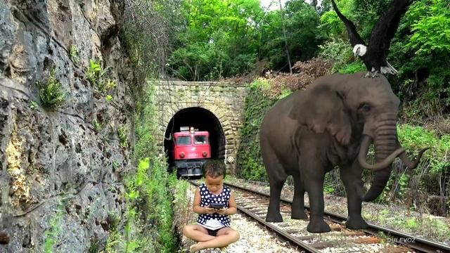 Crazy Elephant Stops The Train To Save Baby And Escapes In Train Simulator | Funny Video Ep-15 смотреть онлайн