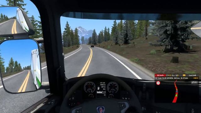 ETS2 (1.45). EAA Map. Scania R420. Ushuaia - Rio Grande (Argentine). смотреть онлайн