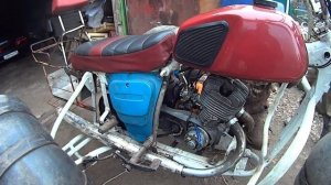 КАРАКАТ из мотоцикла ИЖ ПЛАНЕТА 5.  Настоящий САМОДЕЛЬНЫЙ БОЛОТОХОД!