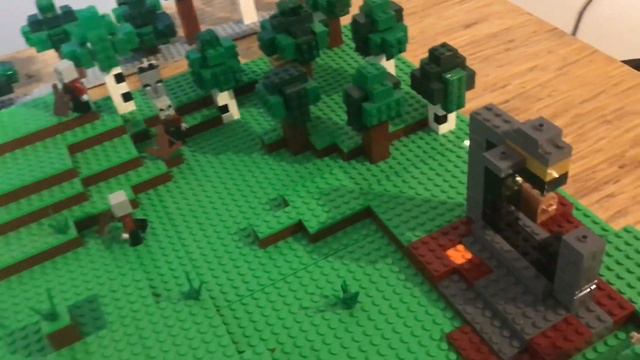 LEGO Minecraft plains and portal ruin MOC смотреть онлайн