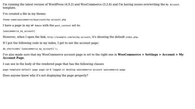 Wordpress: WooCommerce My Account Shortcode (3 Solutions!!) смотреть онлайн
