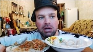 ОБЖОР пельмени с майонезом/МУКБАНГ гречка по купечески