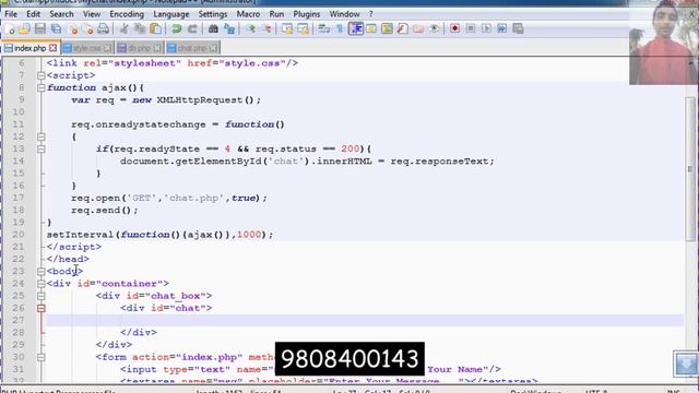 Chat System in PHP with Ajax part 4 4 смотреть онлайн