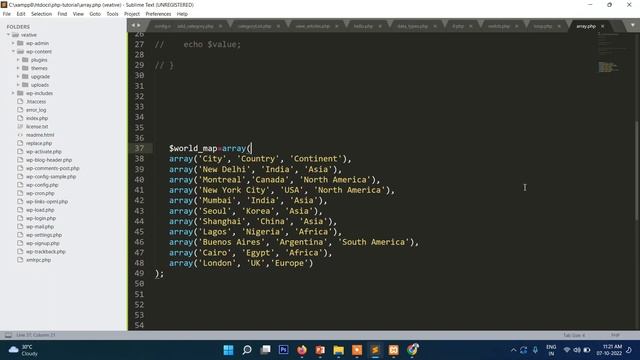 11. PHP Array Tutorial | PHP 8 Tutorial for beginners - Tutorial Rays смотреть онлайн