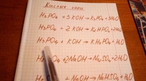 Кислые соли. Простое объяснение