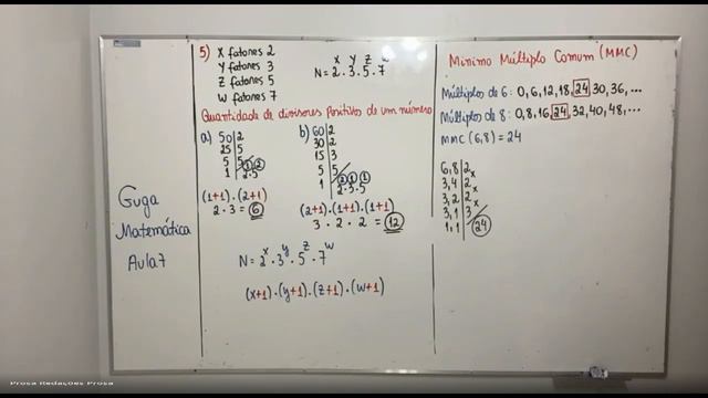 Aula 7 - Múltiplos e Divisores смотреть онлайн