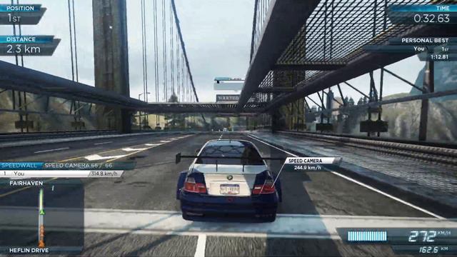 NFS Most Wanted (2012): Get to Callahan with BMW M3 GTR смотреть онлайн