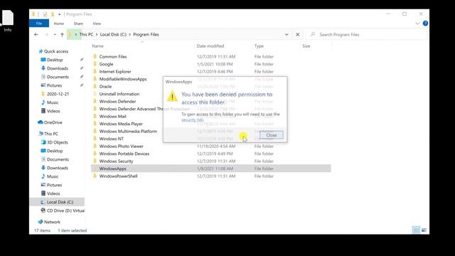 How to Access the Windows Apps Folder in Windows 10 смотреть онлайн