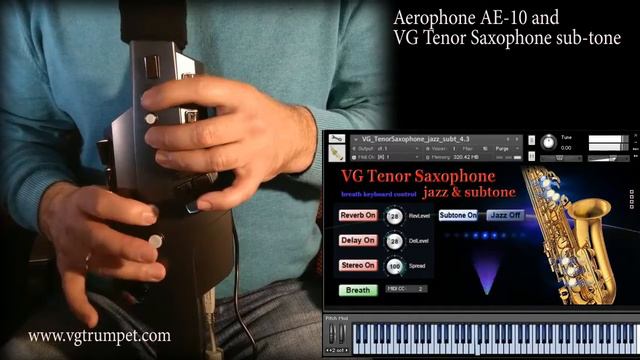 Tenor saxophone sample library for NI Kontakt testing Aerophone AE-10 смотреть онлайн