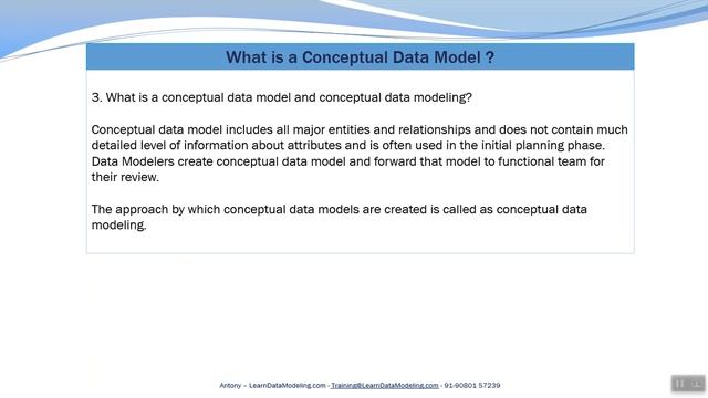 What is a Conceptual Data Model - Data Modeling Interview Questions and Answers смотреть онлайн