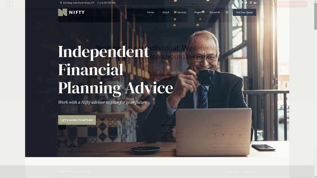 Nifty Consulting Business ★ WordPress Themes & Templates ★ смотреть онлайн