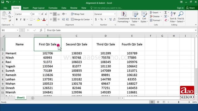 Text Alignment & Indent Options To Align & Indent Text in MS Excel | Alignment & Indent In Excel # смотреть онлайн