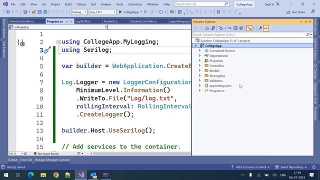 Part 30 Serilog Log to File in Web/REST API || Asp.Net Core 7.0 Web API Tutorials || Nehanth world смотреть онлайн