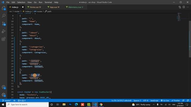 #03 Setup Navbar and Error Components | Car Shop | Vue Js 2 #vue_js_2 смотреть онлайн