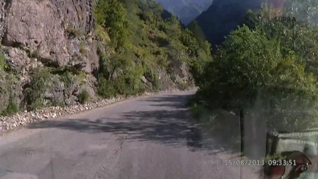 Абхазия дорога на озеро Рица от границы через Гагры на машине смотреть онлайн