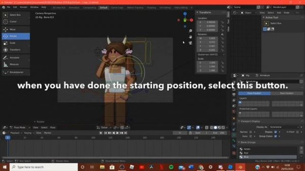how to make a roblox animation | blender 2.82