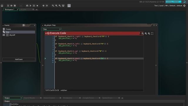 GameMaker Studio / Урок #3 - Передвижение игрока и работа с камерой
