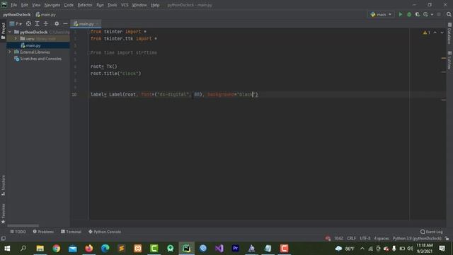 Python Digital clock Python clock Python amzong clock Python simple clock project смотреть онлайн