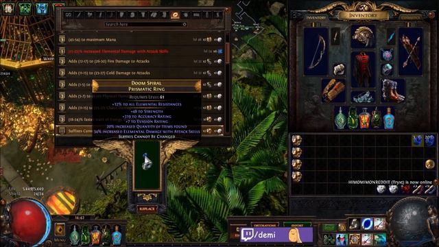 ETERNAL CRAFTING NEW #1 DPS MF RING: DOOM SPIRAL PRISMATIC RING FT. LEGACY QUANTITY | Demi смотреть онлайн