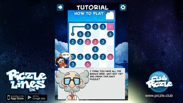 Piczle Lines DX gameplay footage: In-game tutorial смотреть онлайн