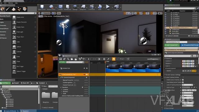 VFXLAB || SEQUENCER В UNREAL ENGINE: Снимаем красивые шоты смотреть онлайн