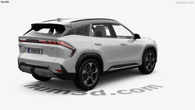 Geely Galaxy L7 Hybrid 2023 3D model by Hum3D.com смотреть онлайн