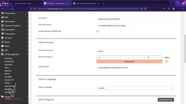 Cara Install "#CMS #Wordpress" di Cpanel melalui #Softaculous - #kelasrumah смотреть онлайн