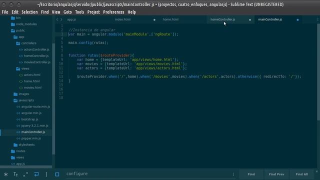 1. Curso AngularJS-NodeJS-MongoDB: Directivas, Rutas, Controladores y Vistas de AngularJS y NodeJS смотреть онлайн