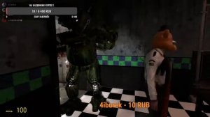 АНИМАТРОНИКИ ПУГАЮТ ОХРАННИКА FNAF 2 COOP ► Garry's mod