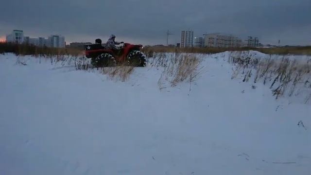 Самодельный квадроцикл "Балакур". Проверка после ремонта. смотреть онлайн