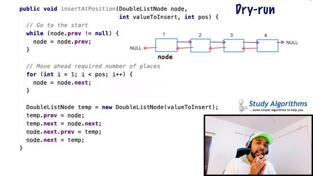 Insertion and Deletion in a Double Linked List | Visuals and Animations | Study Algorithms смотреть онлайн