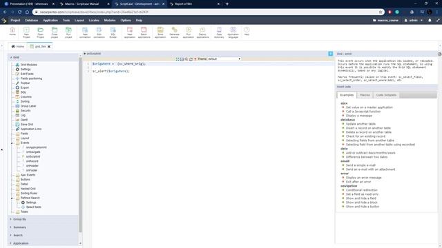 Scriptcase Macros: SQL Module ( sc_where_current/orig ) - Query where clause variables смотреть онлайн