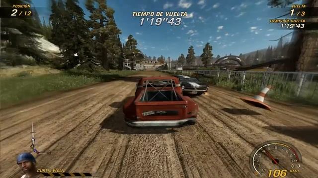 Gameplay Xbox 360:Flatout ultimate carnage смотреть онлайн