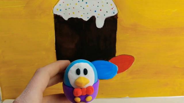 Как слепить яйца в виде бравлеров Мистера Пи🐧🐧и Спайка🌵🌵 смотреть онлайн