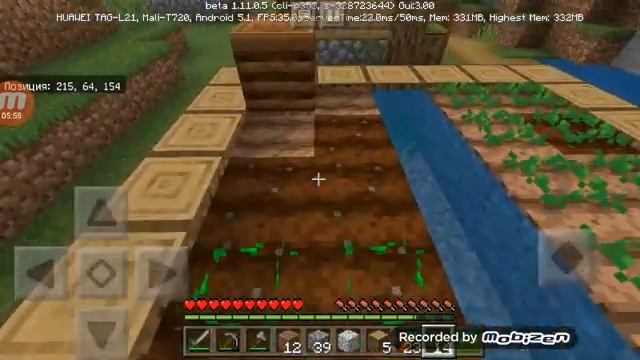 Выживание на телефоне Minecraft Pocket Edition (1.11.0.5)#1 начало смотреть онлайн