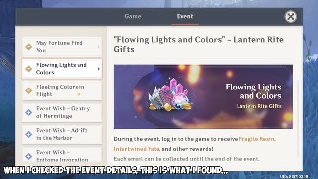 [[ FIXED!! ]] BUGS, DOUBLE REWARDS!! Flowing Lights & Colors Lantern Rite Gifts Genshin Impact смотреть онлайн