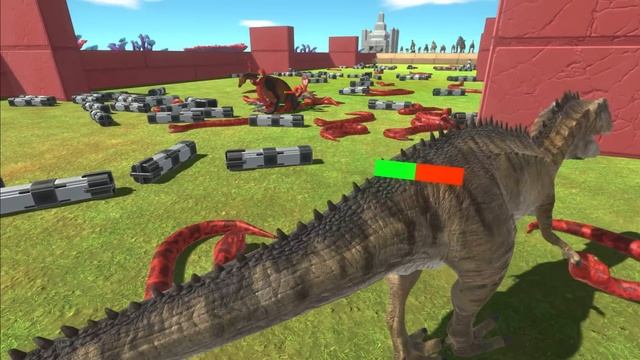 Dinosaurs VS Snake - Which Dinosaur Can Defeat 200 Titanoboa Snakes? смотреть онлайн