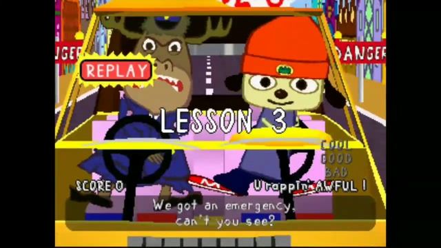 PaRappa the Rapper — Car Rap: Getting Cool Mode at the last moment смотреть онлайн