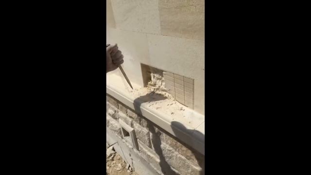 Замена на фасаде из дагестанского камня, нескольких камней?! смотреть онлайн