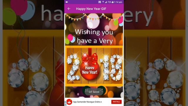 Happy New Year GIF Animated 2018 | APP | Android BD Tech смотреть онлайн