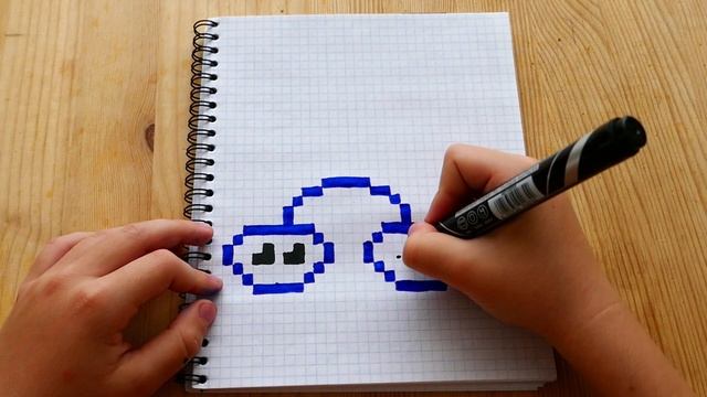 РАДУГА С ОБЛАКАМИ ! РИСУНКИ ПО КЛЕТОЧКАМ - PIXEL ART смотреть онлайн