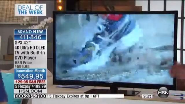 GPX 42" 4K Ultra HD DLED TV with BuiltIn DVD Player смотреть онлайн